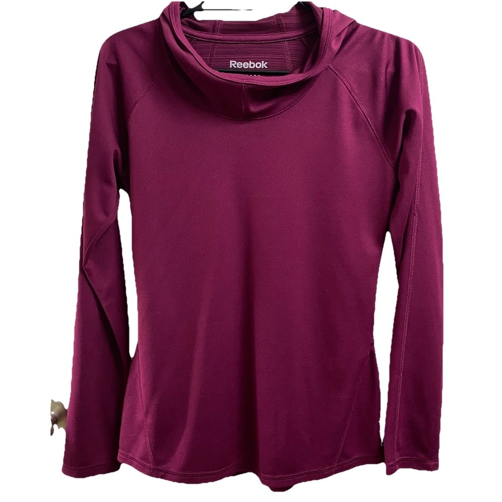 Reebok Women's Pullover Speedwick Purple Legacy Performance Long Sleeve Top Sz.S